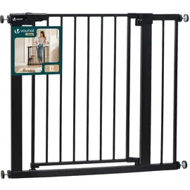 VOUNOT Treppenschutzgitter 89-96 cm Schwarz