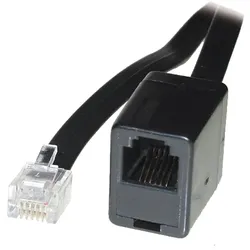 Helos Verlängerungs-Kabel 4adr., 6 m, modular,