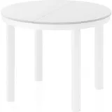 WFL GROUP Rowan Ø 100-176 x 76 cm weiß