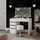 Vicco Schminktisch Thalia Weiß Hochglanz 100 cm mit LED-Beleuchtung und Hocker