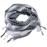 Brandit Textil Brandit Shemag Scarf, Farbe: white+blac, Größe: OS - Tuch - weiß/schwarz - Standard