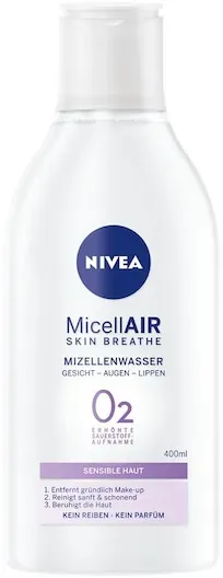 NIVEA Gesichtspflege Reinigung MicellAirMizellenwasser Sensible Haut