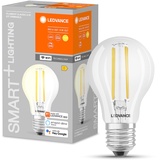 Ledvance Smarte LED-Lampe mit WiFi Technologie, Sockel E27, dimmbar, warmweiß (2700K), ersetzt Glühlampen mit 60W, steuerbar mit Alexa, Google Assistant und Samsung SmartThings, SMART+, 1er-Pack