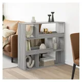 vidaXL Raumteiler Grau Sonoma 100x33x94,5 cm Holzwerkstoff