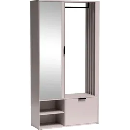 marmex möbel Garderobenschrank MILO UNI CASHMERE 100 x 189,4 x 33 cm Beige