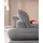 W.Schillig Eckcouch Leder 3-Sitzer Grau