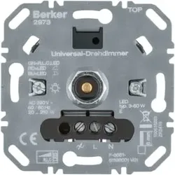 Berker Uni-Drehdimmer (R, L, C, LED) Lichtsteuerung 2973
