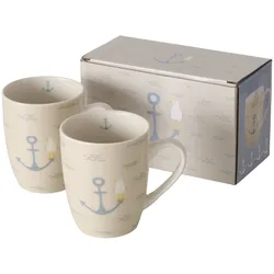 Boltze Becher Hallig 2er, 350 ml, 10,5 cm, Ø 8 cm