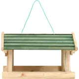 vidaXL Vogelfutterhaus Massivholz 35x29,5x21 cm