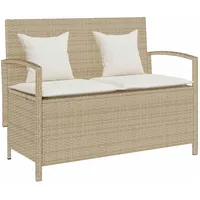 vidaXL Gartenbank 113 x 57 x 87 cm Beige