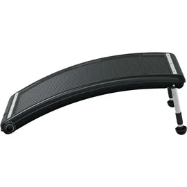 vidaXL Solarheizung gebogen schwarz 110x65 cm