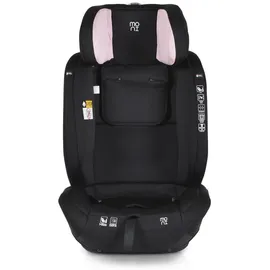 Moni Kindersitz i-Size i-Safe (76-150cm) Isofix, Top Tether, 13-fach verstellbar rosa