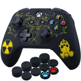 YoRha Lasergravur Silikon Hülle Controller Strahlung Xbox One