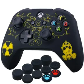 YoRha Lasergravur Silikon Hülle Controller Strahlung Xbox One
