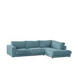 jette home Ecksofa Cord Sila ¦ türkis/petrol ¦ Maße (cm): B: 325 H: 85 T: 224.0