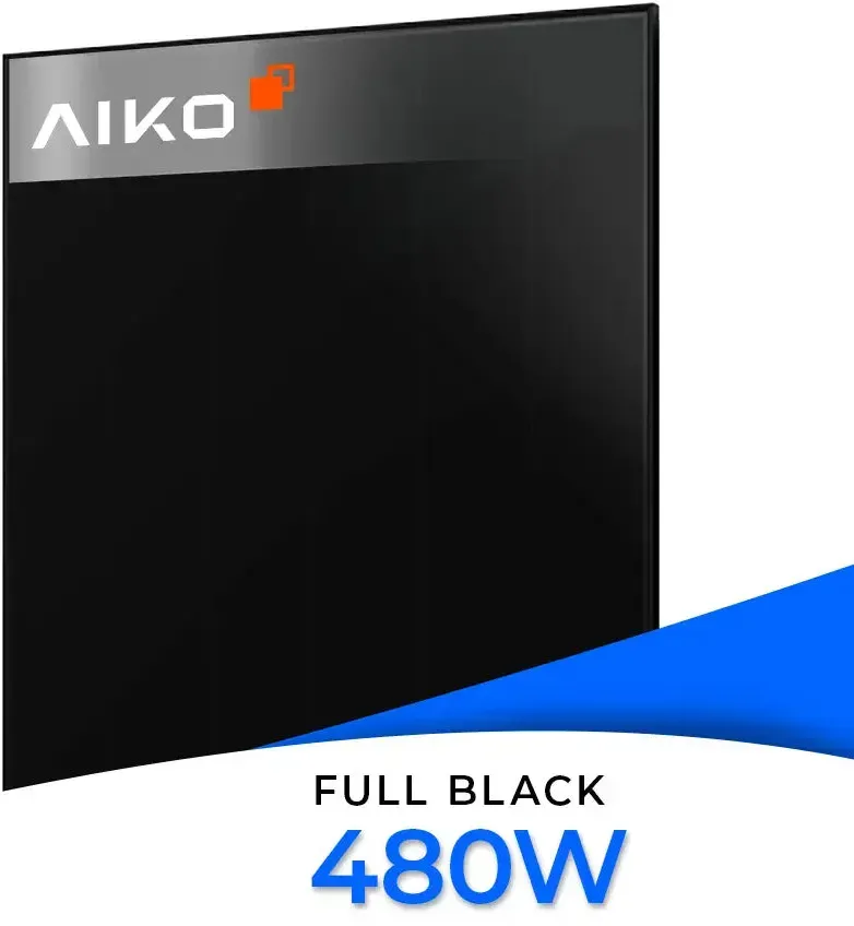 AIKO Solar 480W Dual Glass Full Black Modul AIKO-A480-MCE54Db Neostar 3S+54 Einzelmodul - Einzelmodul