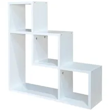 Hti-Living Wandregal Thekla geometrisch 1-tlg. 40 x 12 x 10 cm Weiß
