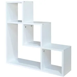 Hti-Living Wandregal Thekla geometrisch 1-tlg. 40 x 12 x 10 cm Weiß