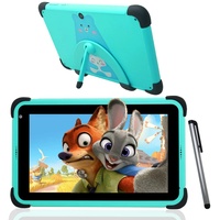 weelikeit Kinder Tablet 8 Zoll Android, 2GB RAM 32GB ROM Tablet für Kinder mit Vorinstalliertes iwawa, stoßfeste Hülle, WLAN, Bluetooth, Kindersicherung, Doppelte Kamera, Lernspiele(Grün)