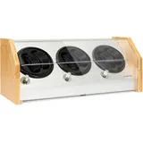 Klarstein Garonne 6 Uhrenbeweger für Automatikuhren - Uhrendreher mit 3 Drehtellern für 6 Uhren, Watch Winder mit 3 Drehgeschwindigkeiten, 4 Ratationsmodi,