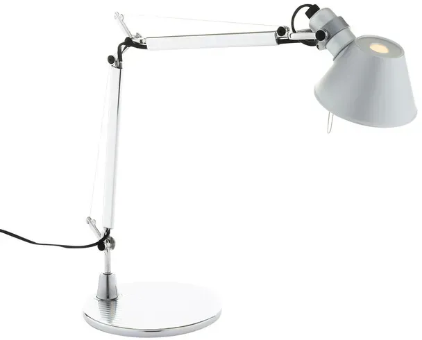 Artemide Tischleuchte Tolomeo Micro grau, Designer de Lucchi & Fassina, max. 73xmax. 65 cm