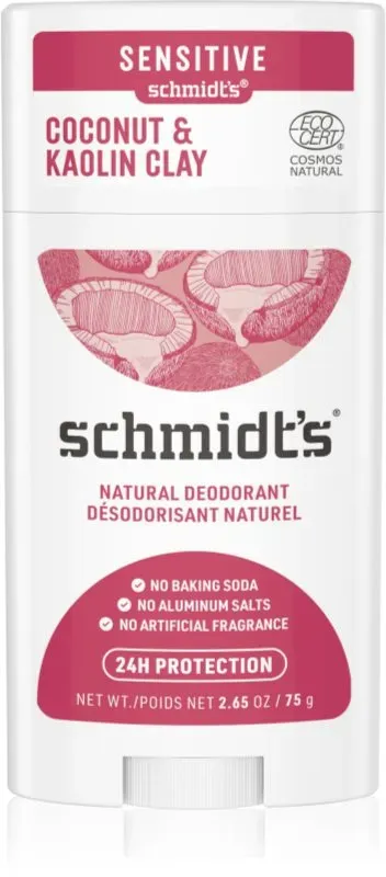 Schmidt's Coconut & Kaolin Clay Deo-Stick 24 Std. 75 g