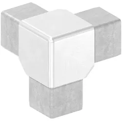 Verbindungsstück für Rohr 40x40x3mm, V4A