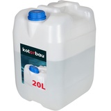 KOTARBAU® Wasserkanister 20L ohne Hahn Kunststoff Kanister für Wasser Kanister lebensmittelecht PE Trinkwasserbehälter mit Schraubverschluss Trinkwasser Kanister Wasserbehälter