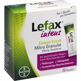 BAYER LEFAX intens Lemon Fresh 250 mg Granulat 20 St