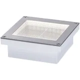 Paulmann Solar LED Bodeneinbauleuchte Aron Kunststoff 10x10 cm mit Bewegungsmelder weiß