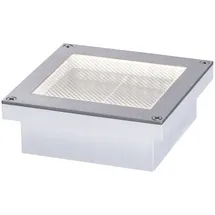 Paulmann Solar LED Bodeneinbauleuchte Aron Kunststoff 10x10 cm mit Bewegungsmelder weiß