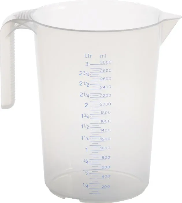 Preisvergleich Produktbild HÜNERSDORFF Messkanne  3000 ml Polypropylen transparent ( 9000495148 )