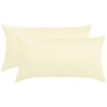Traumschlaf Kissenbezug Edel-Linon 40 x 80 cm Beige
