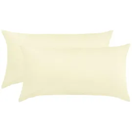 Traumschlaf Kissenbezug Edel-Linon 40 x 80 cm Beige