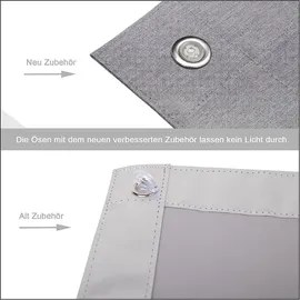 Woltu Thermorollo Dachfenster 57 x 100 cm grau