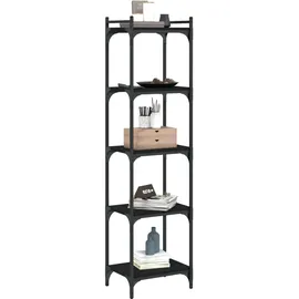 vidaXL Bücherregal 5 Böden 60 x 30 x 154 cm Schwarz