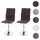 MCW Esszimmerstuhl C41-2-h Polyester braun 2er Set