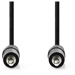 Nedis Stereo-Audiokabel - 3.5 mm Stecker - 3.5 mm Stecker - Vernickelt - 10.0 m - Rund - Schwarz - Label