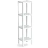 Zeller Standregal mit 4 Ablagen MDF 22 cm x 22 cm x 92 cm Weiß