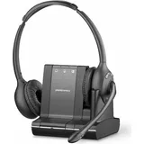 Poly Plantronics Savi W720 DECT - On-ear Headset | Schwarz Neu