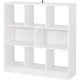 Woltu Bücherregal Bücherschrank Standregal mit 8 Fächern für Wohnzimmer, und Büro,