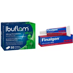 Ibuflam® akut (50 stk) und Finalgon Wärmesalbe Duo (20g)
