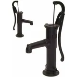 Apex Digital Schwengelpumpe Gusseisen SCHWARZ Handpumpe 55914 Handschwengelpumpe Gartenpumpe