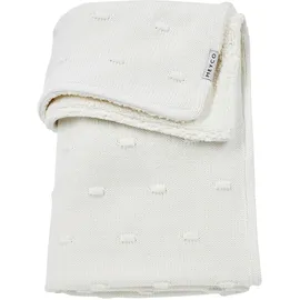 Meyco Baby Knots Teddy 75x100 cm 2.0 TOG, weiss