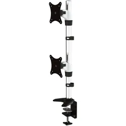 JENIMAGE ME210TK-Tischhalterung - 2 Monitore Neigen -20 bis +25 Grad Drehen 20 Grad Schwenken 360 Grad fuer 15 bis 27 Zoll