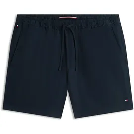 Tommy Hilfiger Shorts TOMMY HILFIGER "DOVER POPLIN", Herren, Gr. 33, N-Gr, desert sky, Web, Obermaterial: 98% Baumwolle, 2% Elasthan, regular fit kniefrei, Hosen Shorts, aus Paper-Touch-Baumwolle, elastischer Bund