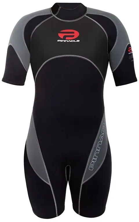 Pinnacle Aquatics Sky Spirit 3 Mm Kurzarm-shorty - Black / Grey - L