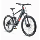 Telefunken E-Mountainbike Fully Aufsteiger M936 27,5 Zoll 8-Gang Hinterradmotor 468Wh Akku