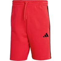 adidas Essentials 3-Streifen Herren Shorts, rot - L