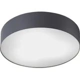 Licht-Erlebnisse Deckenleuchte Bewegungsmelder Metall Ø 40,5 cm rund Graphit E14 3-flammig Modern Deckenlampe - Grau